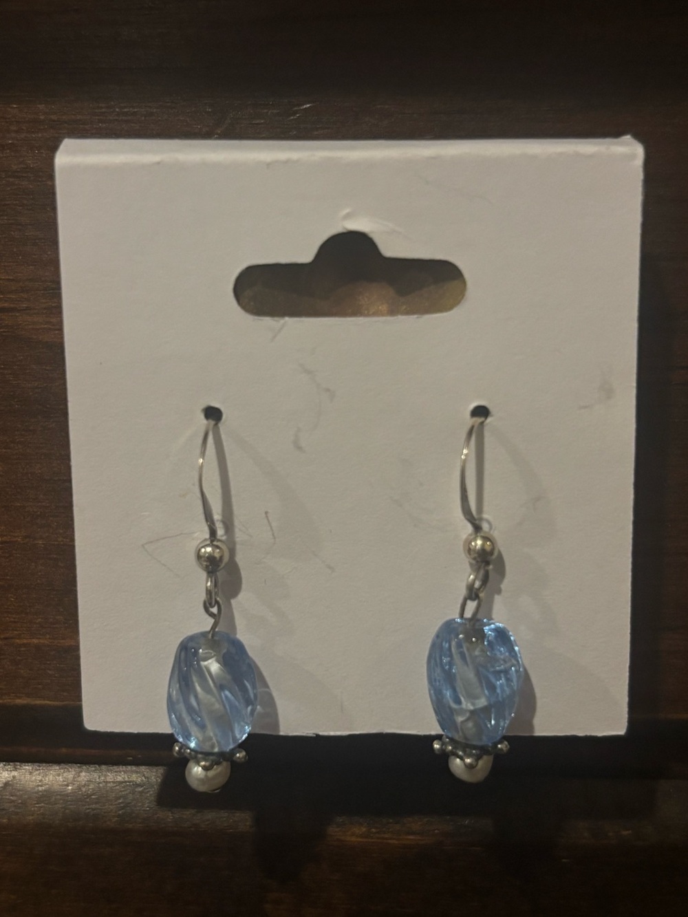 925 Sterling Silver Blue Earrings